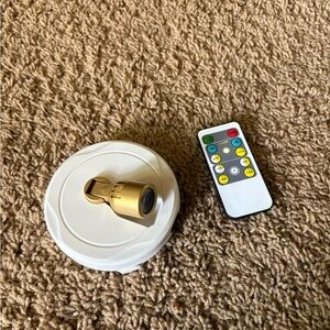 Gold and White LED Light with Remote